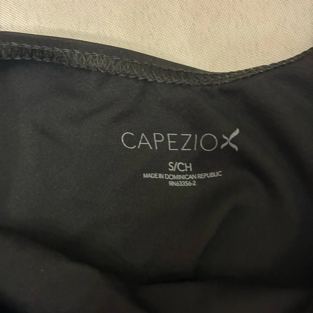 Capezio Kids Team Dance Performance Black Short Sleeves Leotard Size Small